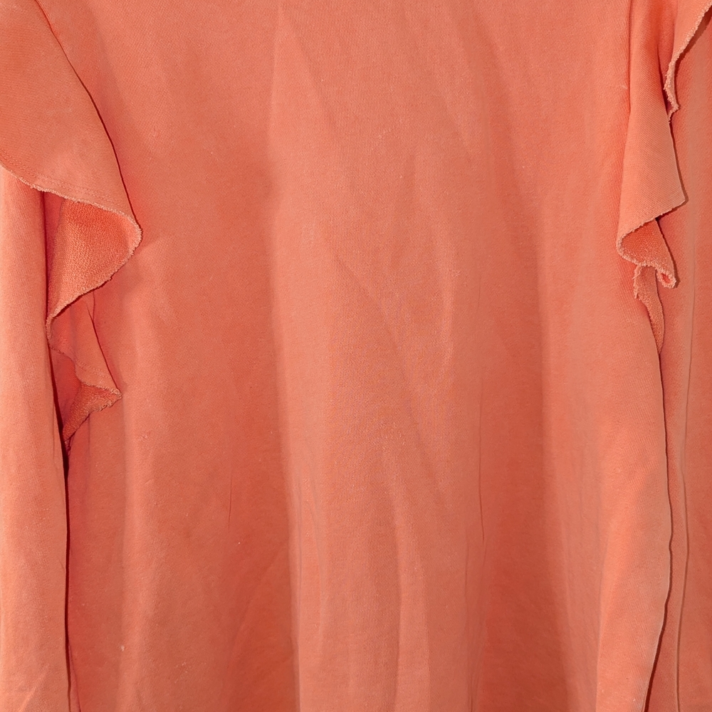 Universal Thread Coral Ruffle Sleeve Sweatshirt - Picture 5 of 6